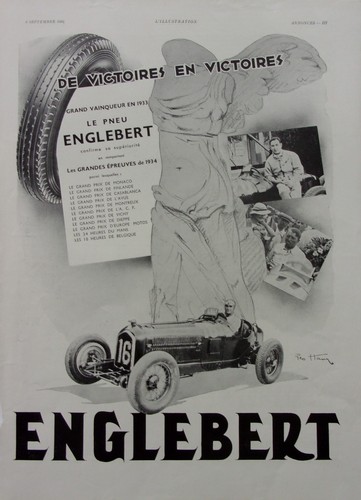 Publicite pneus englebert - ,