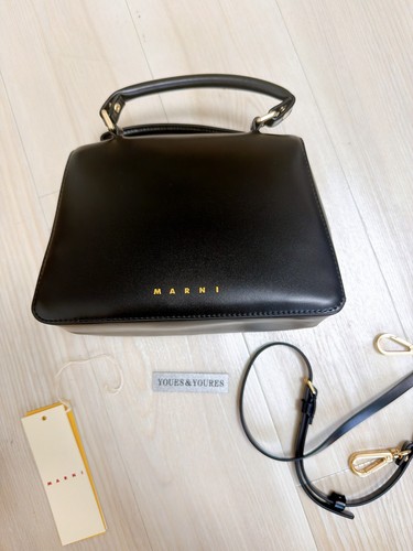 Sac main marni logo noir - marni,