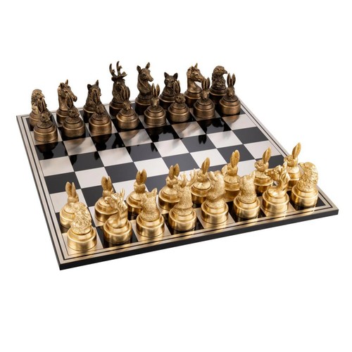 Jeu échecs design animaux - d'Échecs,