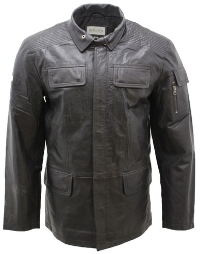 Veste moto cuir noir - veste,