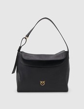 Sac à main noir en cuir PINKO