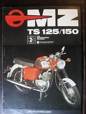  BROCHURE CATALOGUE  MOTO 1978  MZ TS 125 / 150