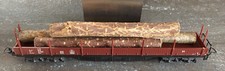 Lima, Train Ho, Wagon Plat Transport de Grumes, Bon État, Sans Boîte.
