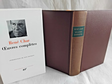 LA PLEIADE RENE CHAR OEUVRES
