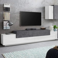 Meuble TV 240cm 4 placards 3