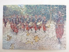Ancien puzzle Bois Les Zouzous Zouaves Armée Afrique Militaria (17036)