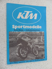 catalogue prospectus moto :  enduro  KTM  125 175 250 350/400 GS