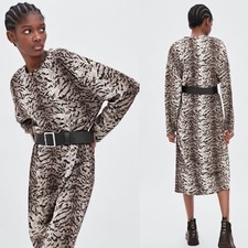ZARA BELTED ZEBRA ANIMAL PRINT