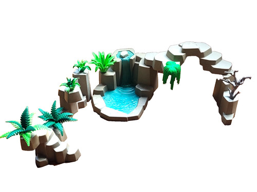Playmobil fontaine cascade - playmobil,