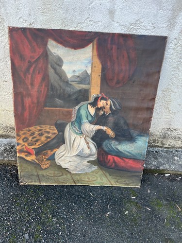 Grand tableau orientaliste - tableau,