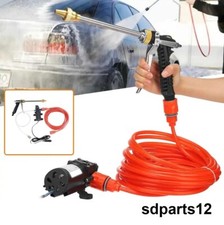 Nettoyeur Haute Pression Portable Pompe 12V Kit Pistolet Lavage Voiture Caravane