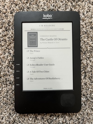 Kobo wireless ereader 1gb - ereader,