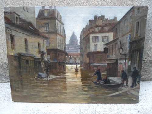 Huile sur toile crue - toile, ,crue
