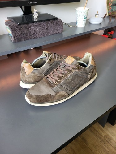 Kappa marron cuir chaussure - cuir,