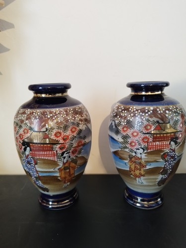 Lot vases japonais - 2,