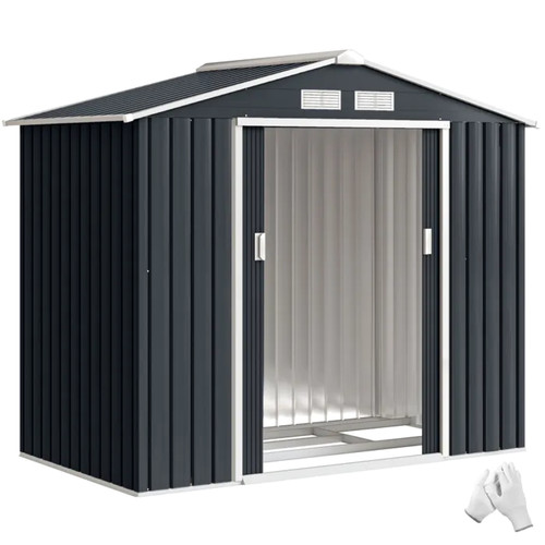 Abri jardin métal 77m - abri, 2.77m²
