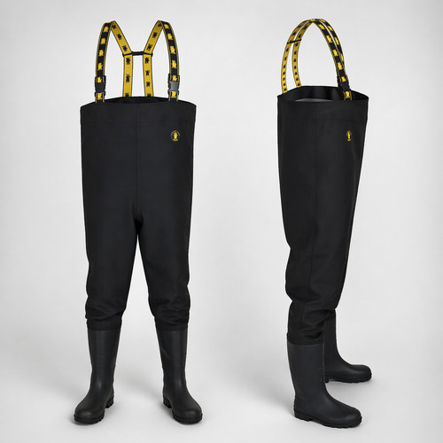 Bottes culotte noir pêche - noir,