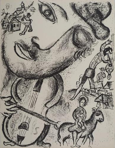 Marc chagall cirque le - chagall, :