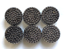 Lot de 6 boutons 10,5 mm