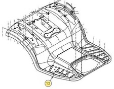 Cache-Roue Jaune Tracteur