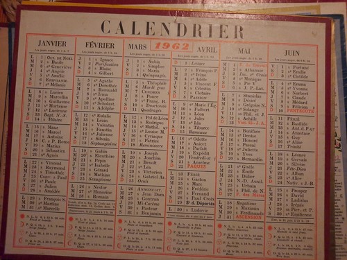 Calendrier des postes - , et