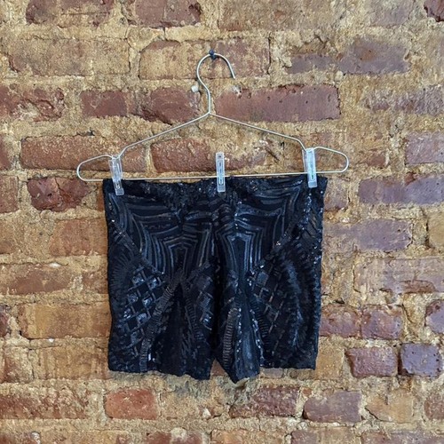 Sequin sheer mini thot shorts