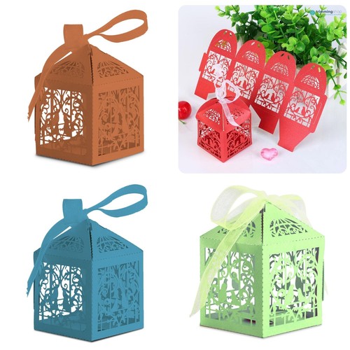 50x boîtes fête découpées - 50x,