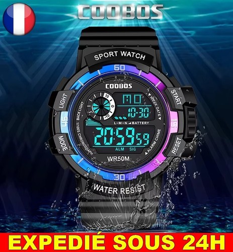 Montre numérique sport - numérique,