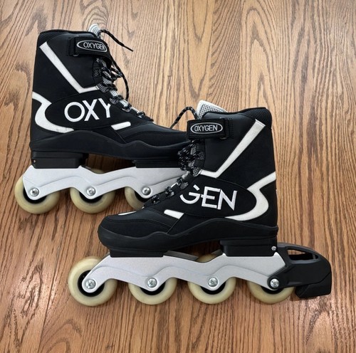 Vtg oxygen inline skates black - skates,