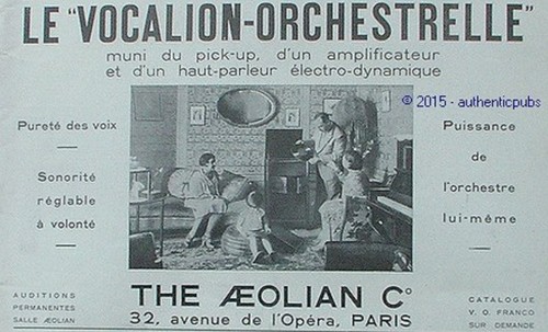 Publicite the aeolian - aeolian, le