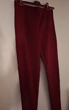 Legging neufs rouge et noir Zara taille M motif pied de poule