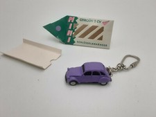 porte clef fritz schlusselanhanger 2cv citroën mauve plastique dur  tres...