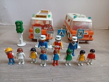 playmobil Lot 3521 2 bus transport scolaire complet origine 1 France - 1 Espagne