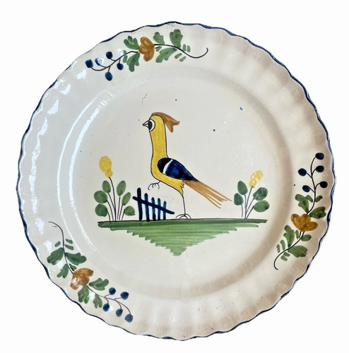 Assiette ancienne décor - ancienne, à