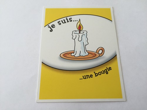 Carte suis une bougie - carte,