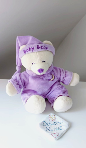 Peluche doudou ours blanc - peluche/doudou,
