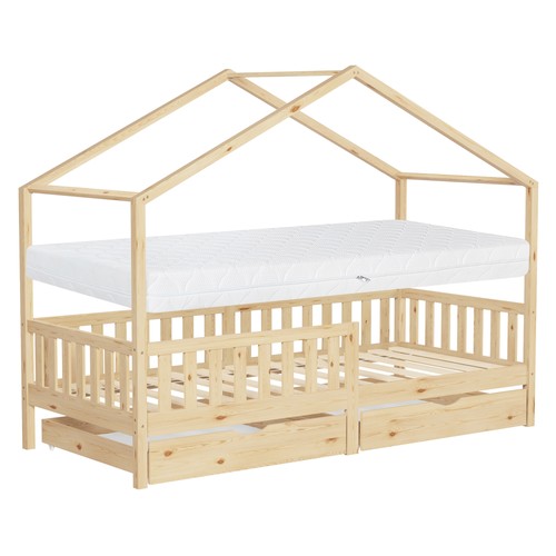 Lit cabane enfant bois - en,