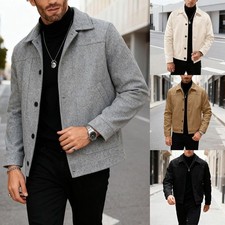 Veste à revers en laine pour