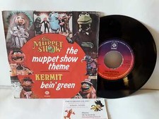 45T BO The Muppet Show Theme Kermit Bein' Green Vogue PYE SP Muppets Henson 1977