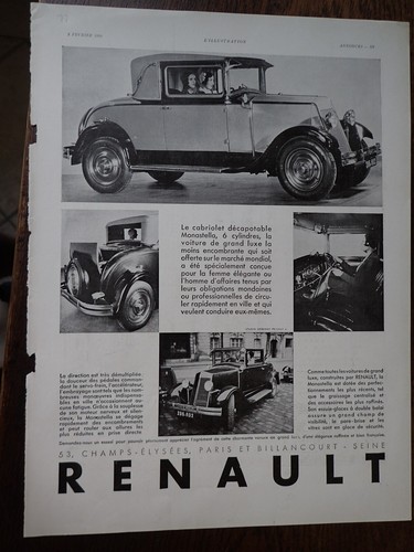 Renault cabriolet monastella - renault,