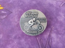 Insigne badge 24 heures du Mans moto 1990 A.S.M. Automobile Club de l'Ouest 