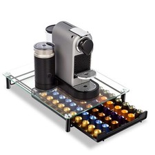 Tiroir de Rangement pour 60 Capsules Nespresso Porte Dosette de Café avec Pré...