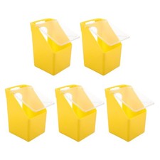  Lot de 5 mangeoires à un trou pour pigeons – Cage suspendue en plastique avec