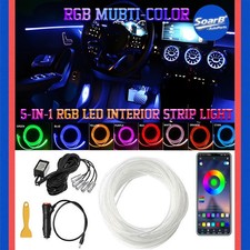 RGB LED voiture intérieur fibre optique néon el ligne avec lumière d'ambiance