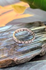 Bague tour américain sertie