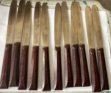 11 Couteaux de Table Manche Bakélite & Lame Inox Pradel 255