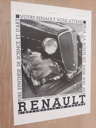 Publicité 1934 renault - 1934,