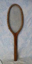 #"Tennis"# Ancienne raquette en bois "Leader" - (L=72cm)