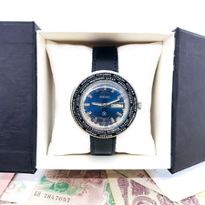 🌎 Rare Montre Mécanique Bleue Raketa City Cities World Time 2628 Soviet URSS 🛠