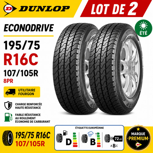 Lot pneus dunlop - de,